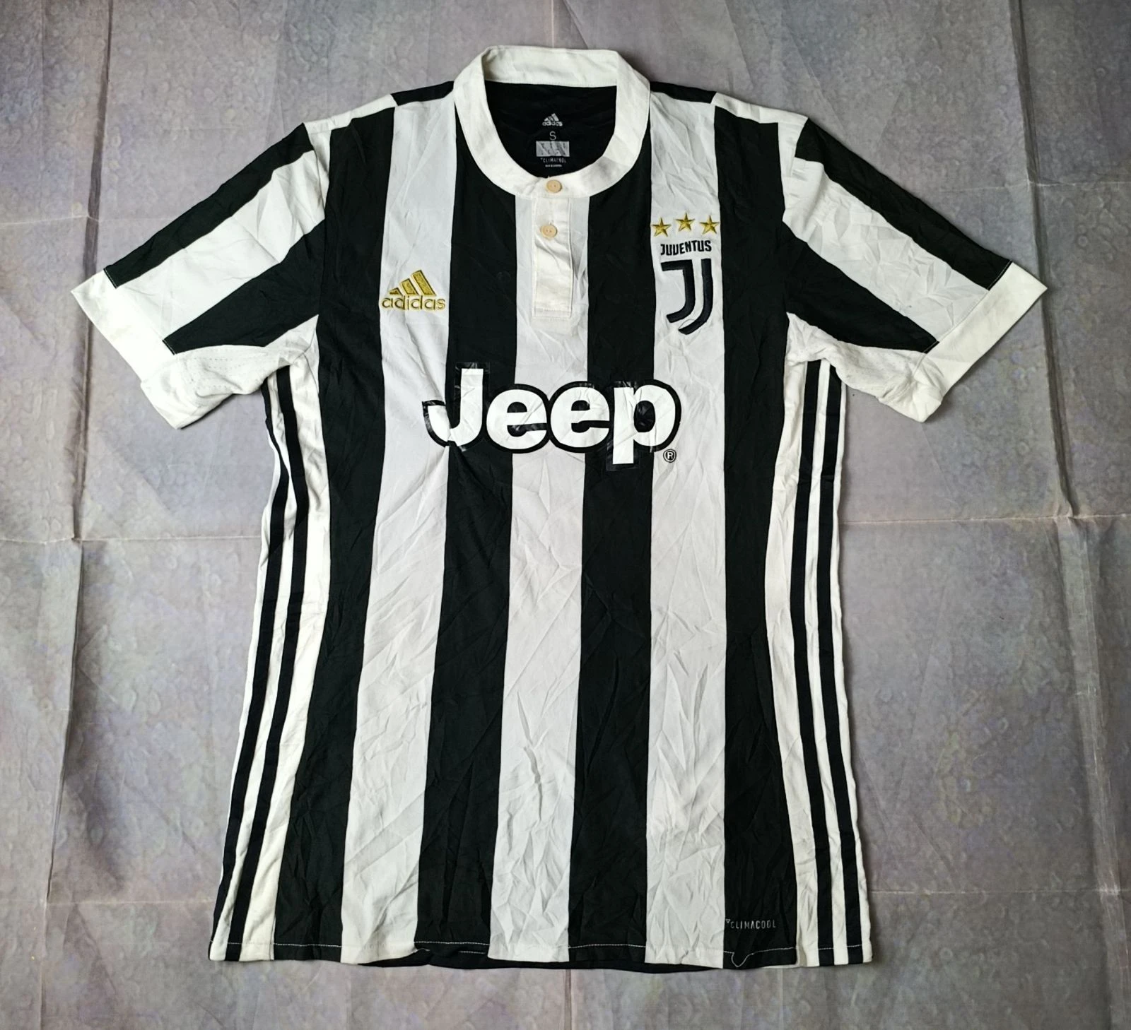 Juventus FC Adidas Camiseta Local 2017/18 Negro Blanco Talla S